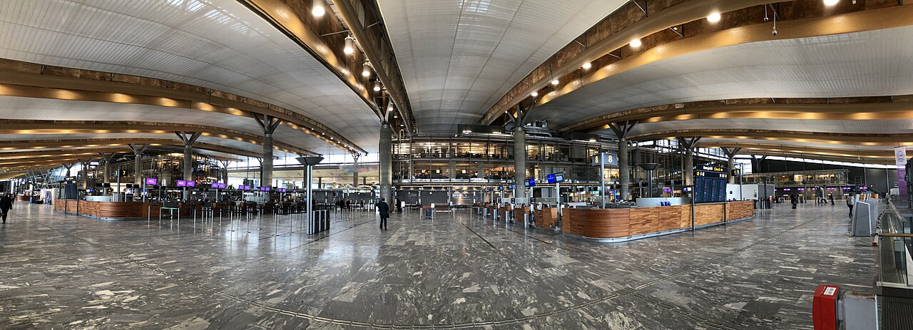 Innsjekkingshallen på Oslo lufthavn Gardermoen